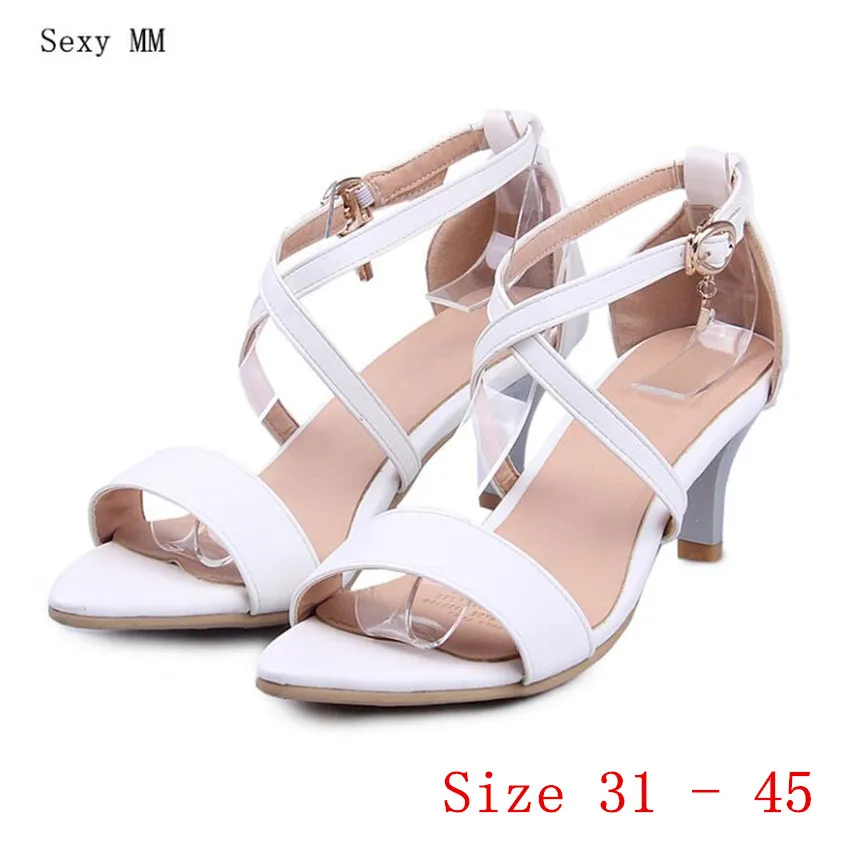 

Женские сандалии-гладиаторы туфли-лодочки с открытым носком на высоком каблуке женские туфли на высоком каблуке маленькие размера плюс 31 32 ...