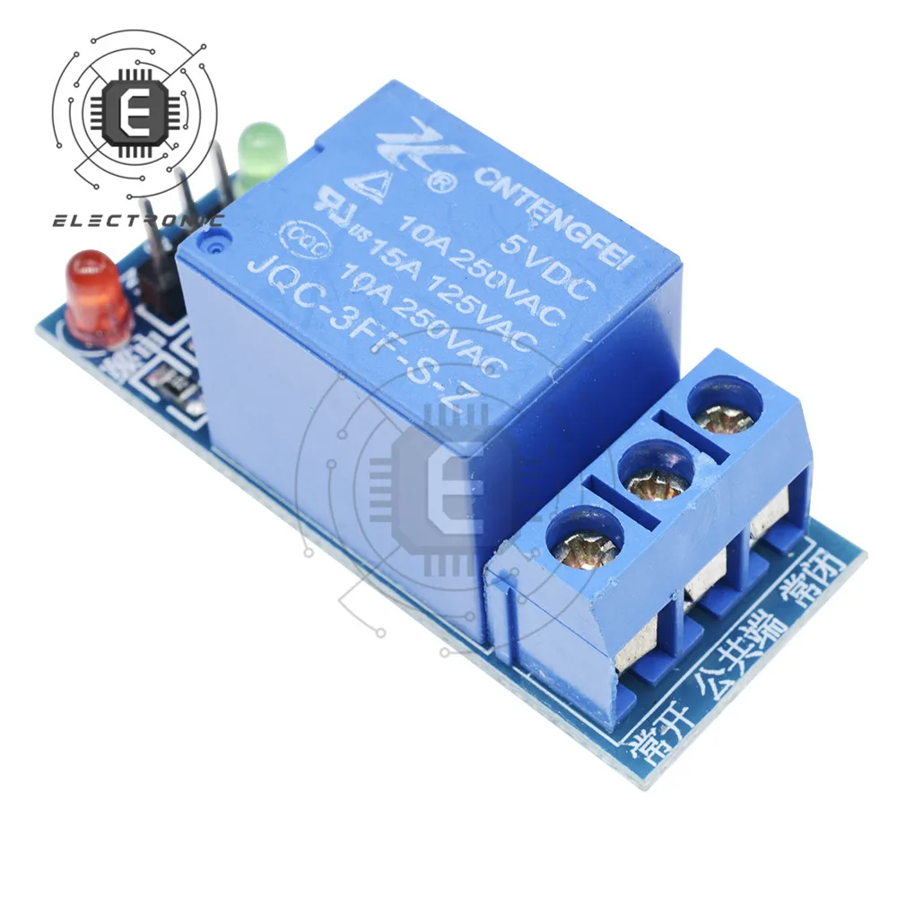 1-канальный низкоуровневый триггерный релейный модуль 5 В для экранирования Arduino