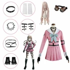 Новинка 2021, костюмы для косплея из Danganronpa V3, мили ирума, женская одежда, униформа для девочек, одежда, парики, очки