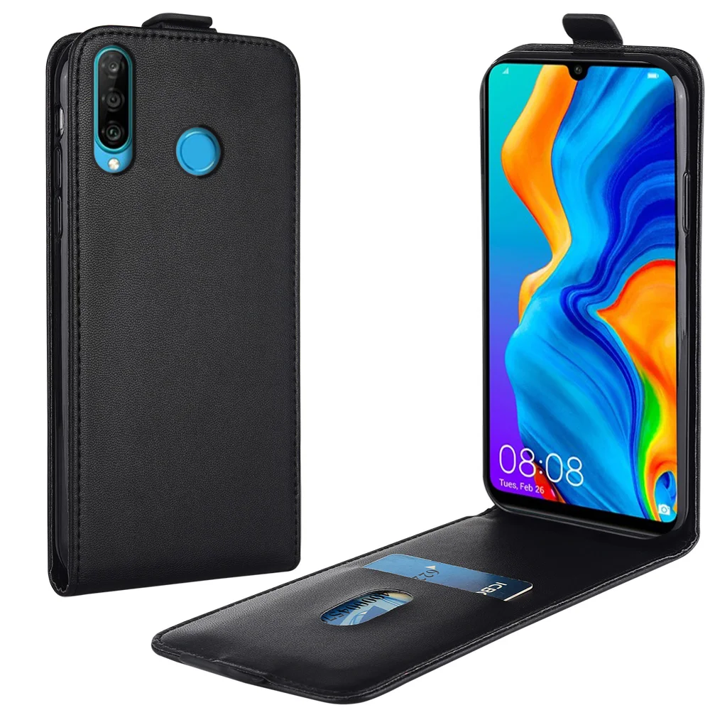 Раскладной кожаный чехол-книжка для Huawei Nova 4e MAR-LX2 MAR LX2, Вертикальный чехол для Nova 4e 4E, чехол для телефона