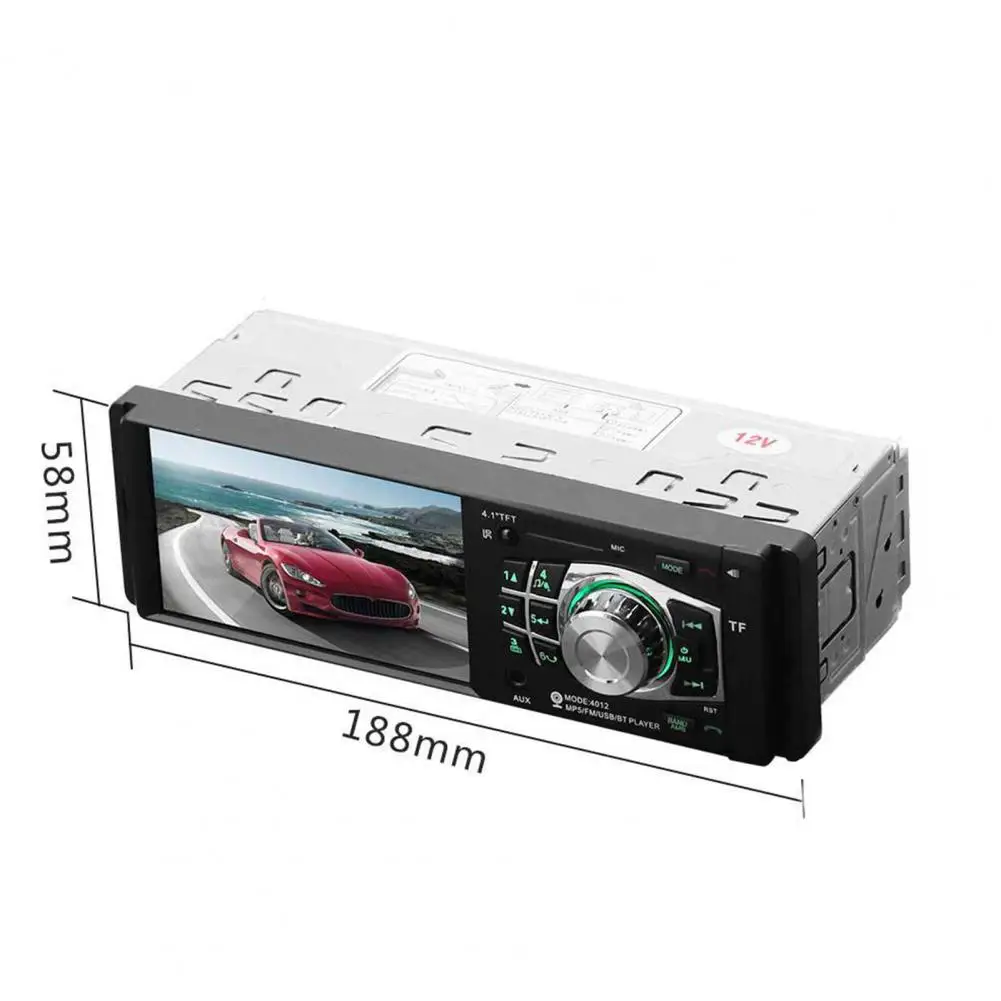 Прочный MP5-плеер 4012B с Bluetooth Автомобильный HD дисплей 4 1 дюйма FM-радио аксессуары