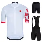 Лидер продаж, велосипедный комплект, Мужская одежда для велоспорта с коротким рукавом, комплект велосипедных шорт с нагрудником, Мужская велосипедная одежда для триатлона