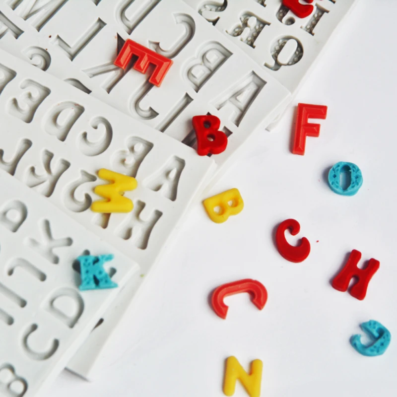 

Byjunyeor C282 Sugarcraft Letter/Number Silicone Mold Fondant Mold Cake Decorating Tools Chocolate Mold Kitchen Baking Mould