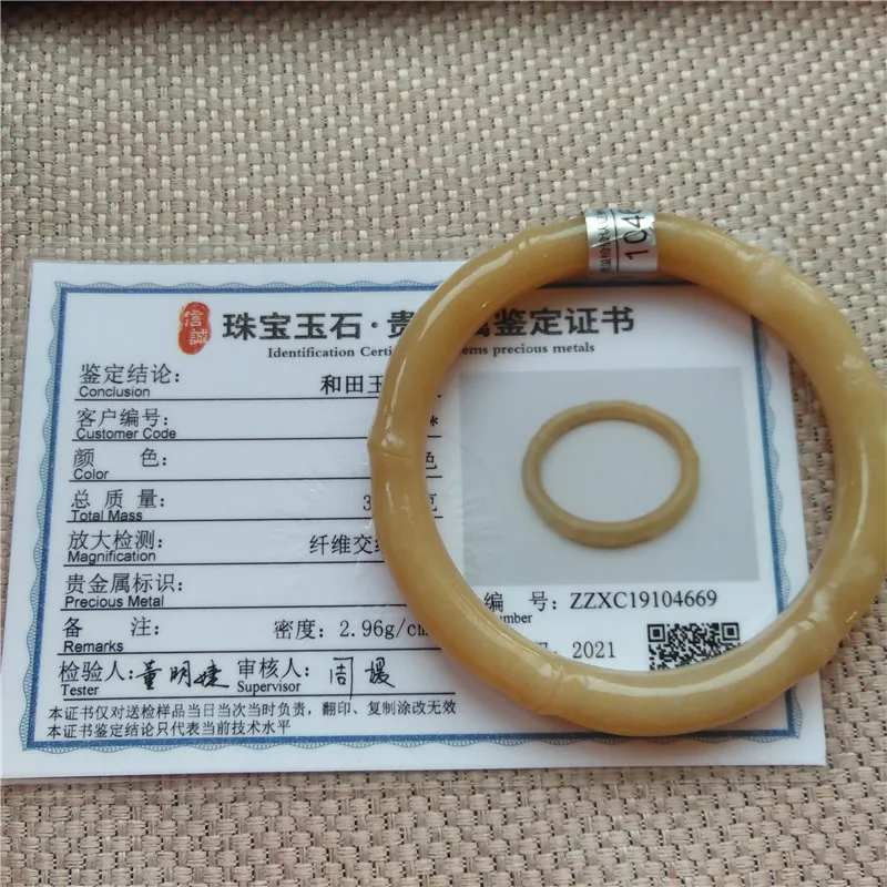 

Natural yellow jadeite jade bangle handcarved bamboo bangles bracelets women jade bangles jade jewelry bangle