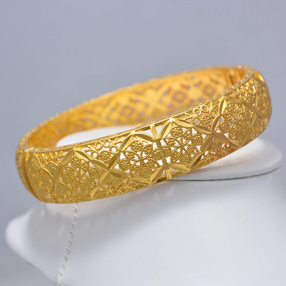 Браслеты из меди и панцирной кубинской цепи с покрытием 24-каратным золотом 1-4 шт.