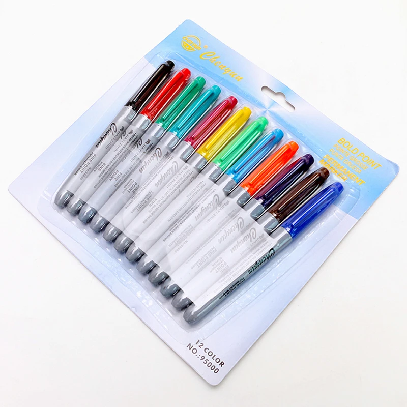 12 шт./кор. тату пестрый маркером в наборе профессиональный маркер для белой доски