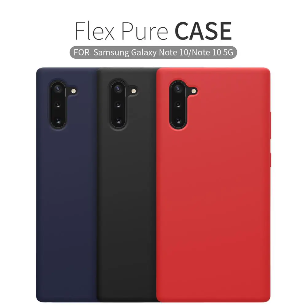 NILLKIN Liquid Silicone Case For Samsung Galaxy Note 10 9 Anti-fingerprint soft Back cover case Plus |