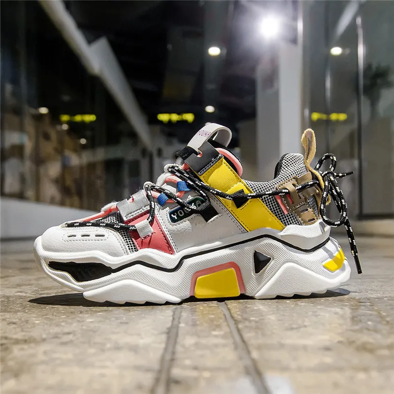 Новинка 2020 года сезон весна женские кроссовки на платформе и массивном каблуке 5