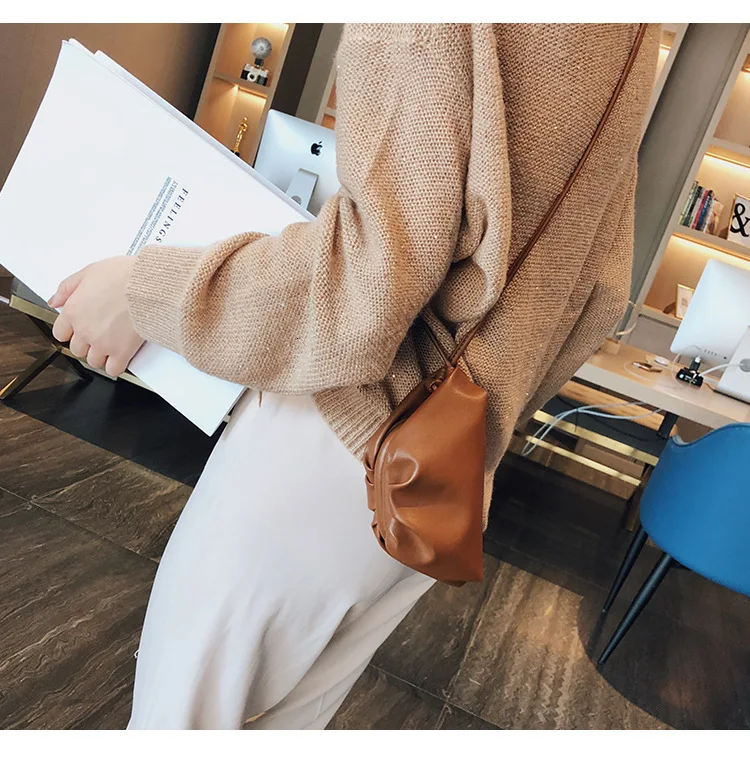 BXX Sac/ модные осенне-зимние роскошные женские сумки дизайнерские плиссированные мини-облако мини-кошелек для монет сумка ZE765