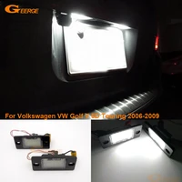 for volkswagen vw golf v 5d touring 2006 2009 ultra bright smd led license plate light lamp no obc error car accessories