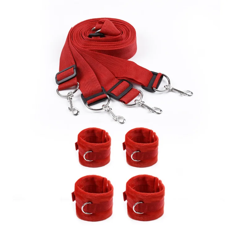 

Production SM Adult Sexy Bed Training Binding Strap Ankle Bracelet Binding Ribbon Plush Bed Strap