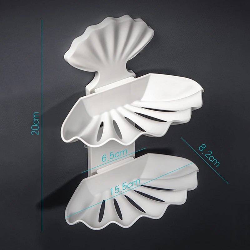 Настенный двухслойный асфальтовый ящик для мыла без пробивки отверстий в