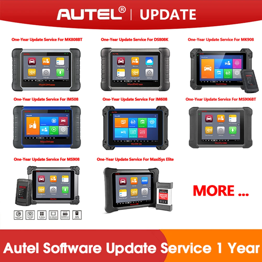 

Autel Software Update Service 1 Year, MK808BT/IM508/IM608/MS906BT Update, MS908 Update, Elite/Elite 2 Update,DS808/DS808K Update
