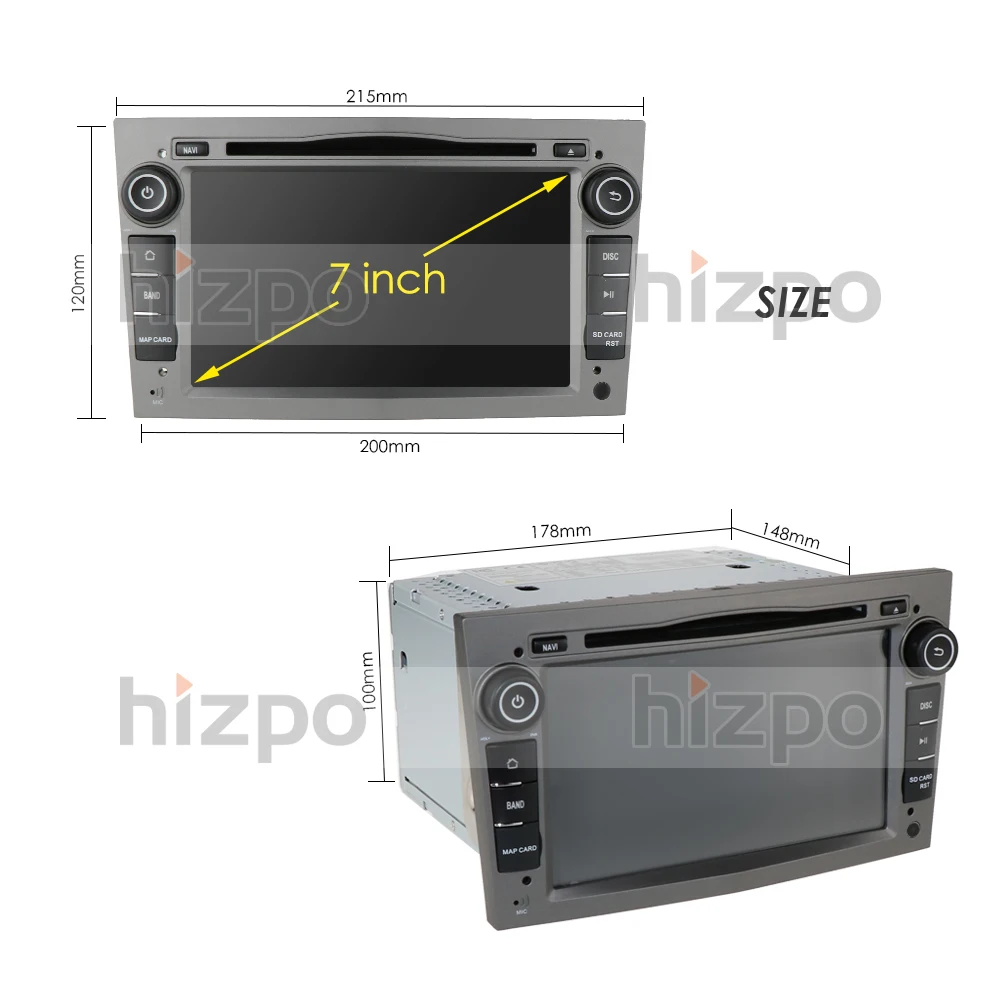 Hizpo 2 Din 4G 64G Android 10 Автомобильный DVD Радио стерео плеер для Opel Astra H G J Vectra Antara Zafira Corsa