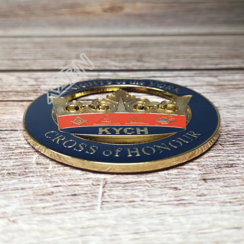 Автомобильная эмблема Masonic масон вольный каменщик BCM17 крест Йорка чести