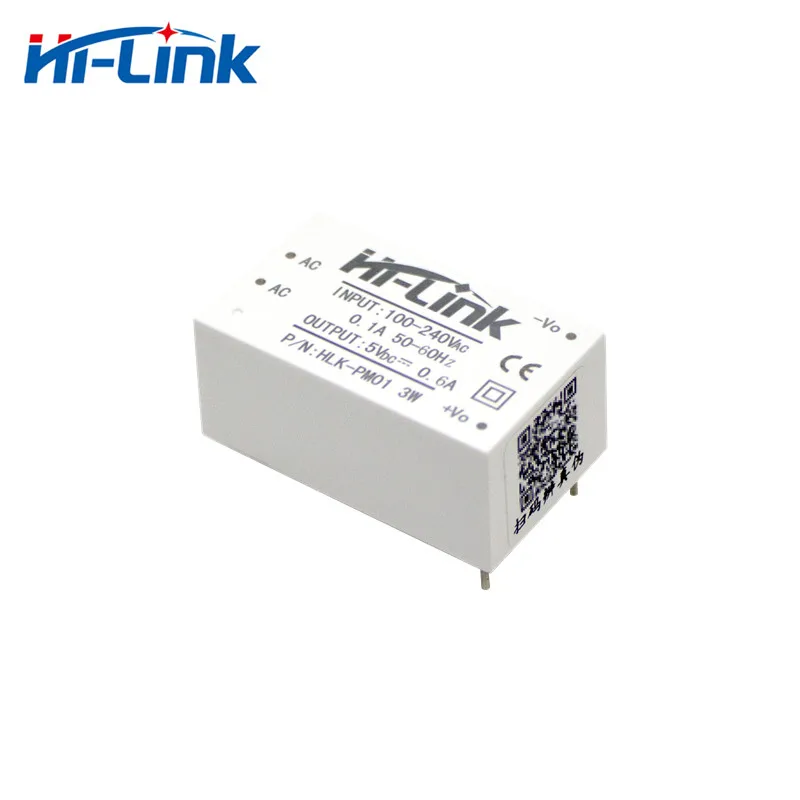 Бесплатная доставка 15 шт. HLK PM01 AC DC 220V 5V 3W понижающий Питание интеллигентая (ый)