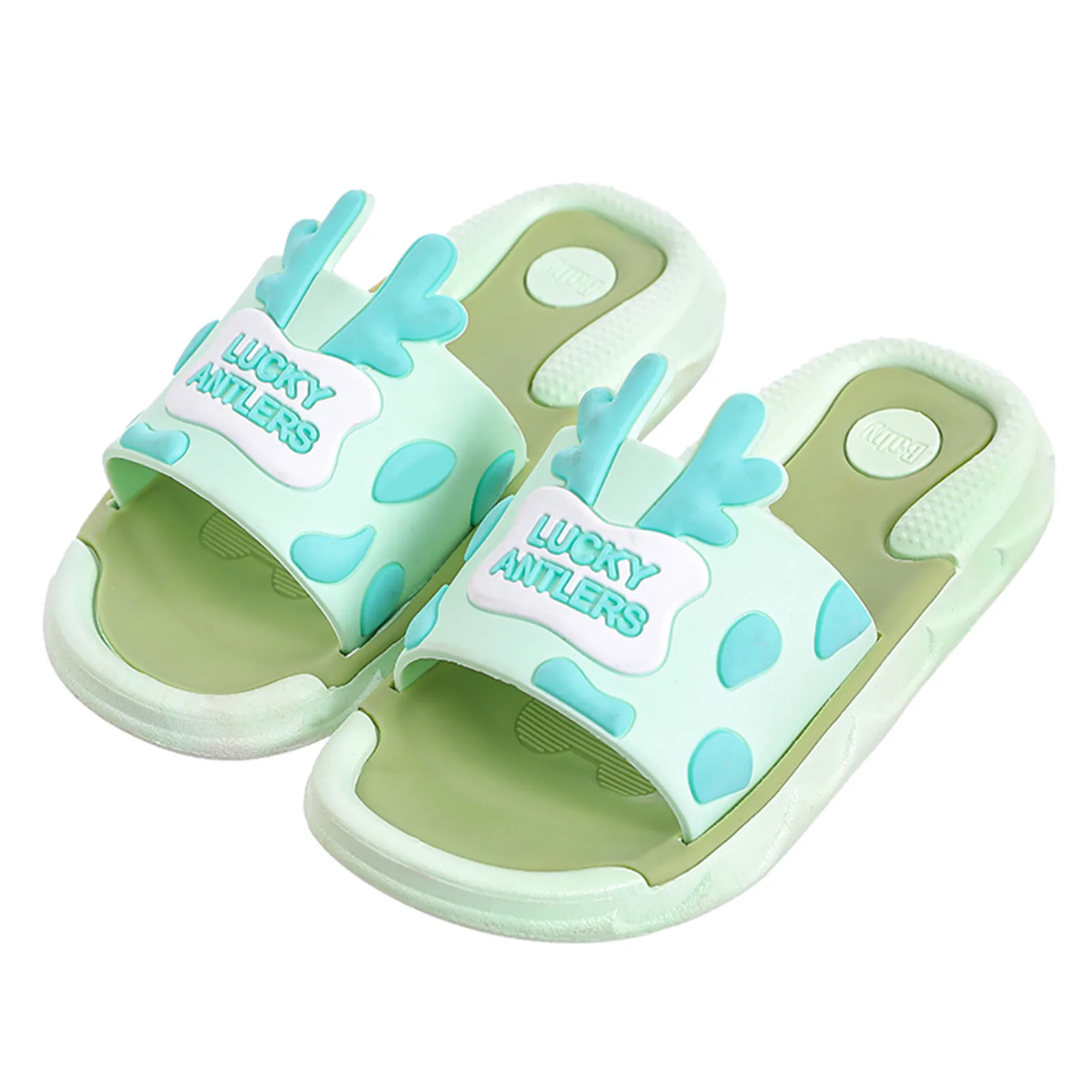 

Summer estate bambini bambino neonate ragazzi cartoni animati corna scarpe da spiaggia pantofole suola morbida sandali per