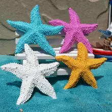 Adorno de resina para pecera, Mini estrella de mar, adornos de pared para acuario, decoración del hogar, playa, boda, 2 piezas