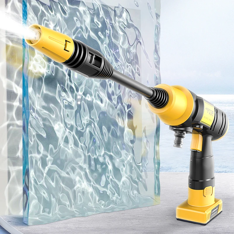 

Cordless High Pressure Car Wash Water Gun Lithium Battery High Pressure Water Pump Foam Generator Car Cleaning For Parkside
