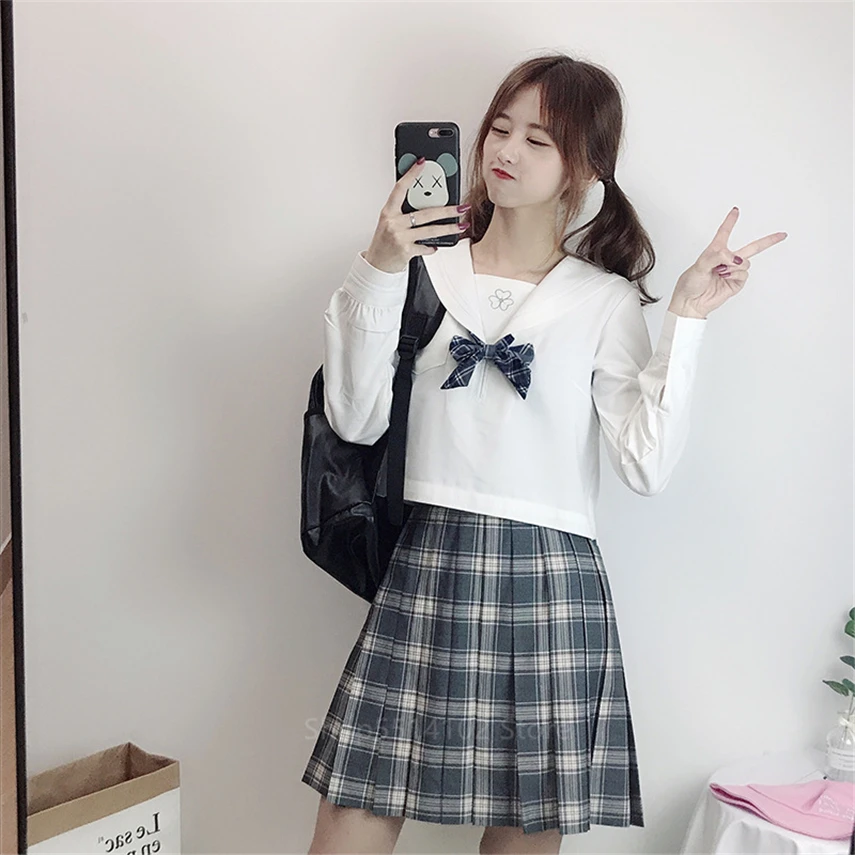 Женский костюм JK в японском стиле школьная форма для студентов Корейском