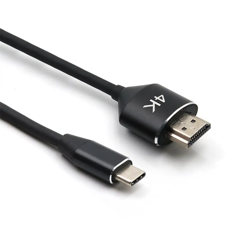Адаптер для кабеля 4K с Type C на HDMI совместим MacBook Pro Huawei Samsung конвертер телефона