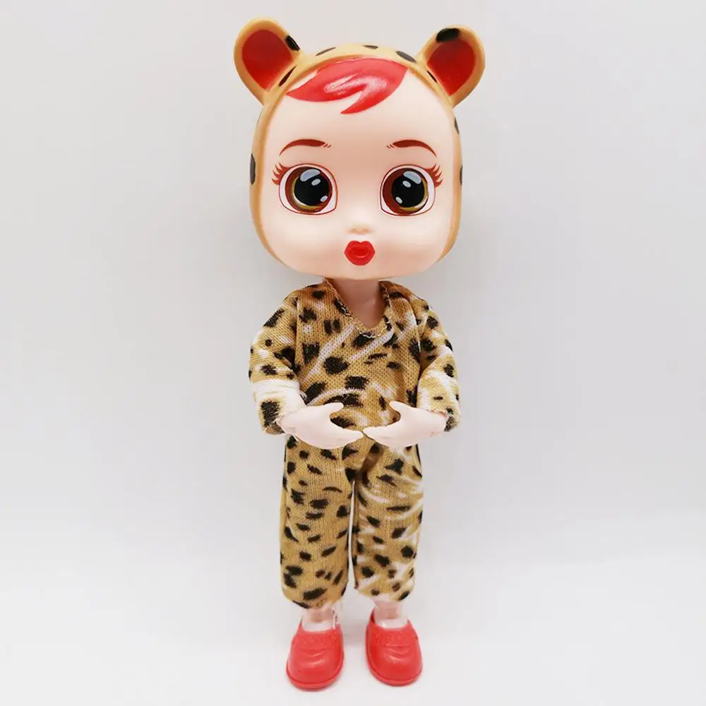 Мини Детские куклы 13 шарнирная подвижная BJD кукла милая голова животного с одеждой обнаженное тело 16 см модные куклы игрушки - Цвет: B