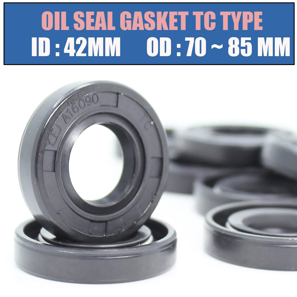 

ID 42mm Oil Seal Gasket TC Type Inner 42*70/72/75/76/78/85 mm 2Pcs Bearing Accessories Radial Shaft NBR Seals