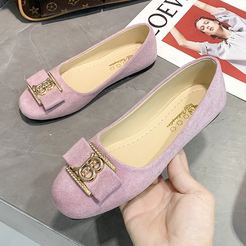 

Women's shoes 2021 new summer leisure and comfortable women's shoes fashion mouth women's flat shoes high quality bean shoes