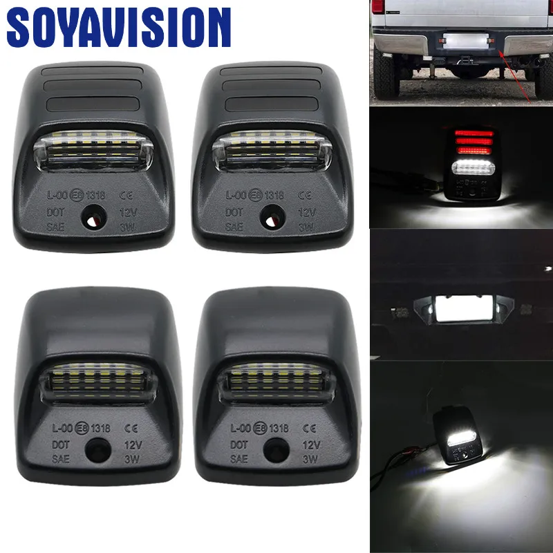 18 светодиодов красный/белый светильник номерного знака лампы для Toyota Tacoma Tundra 2005