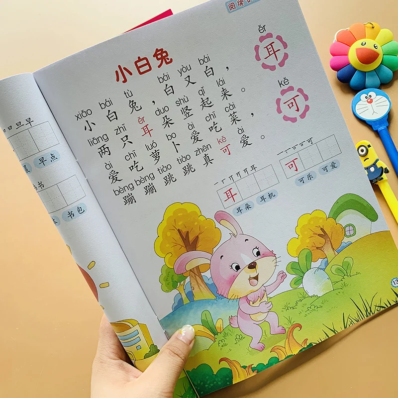 Chinese Basics Characters Han Wordtextbook Literacy Books Children Kids Adults Beginners Preschool Cards With Picture Pinyin