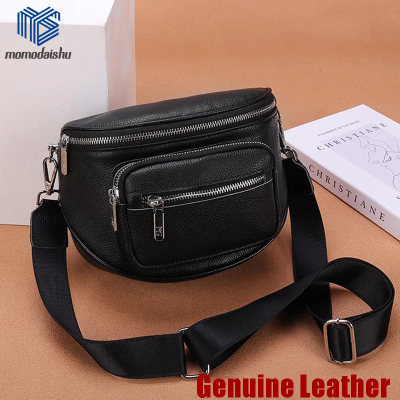 

Genuine Leather Crossbody Bags For Women 2021 Fashion Small Messenger Bag Lady Shoulder Bag Luxury Handbag Saddle Bags