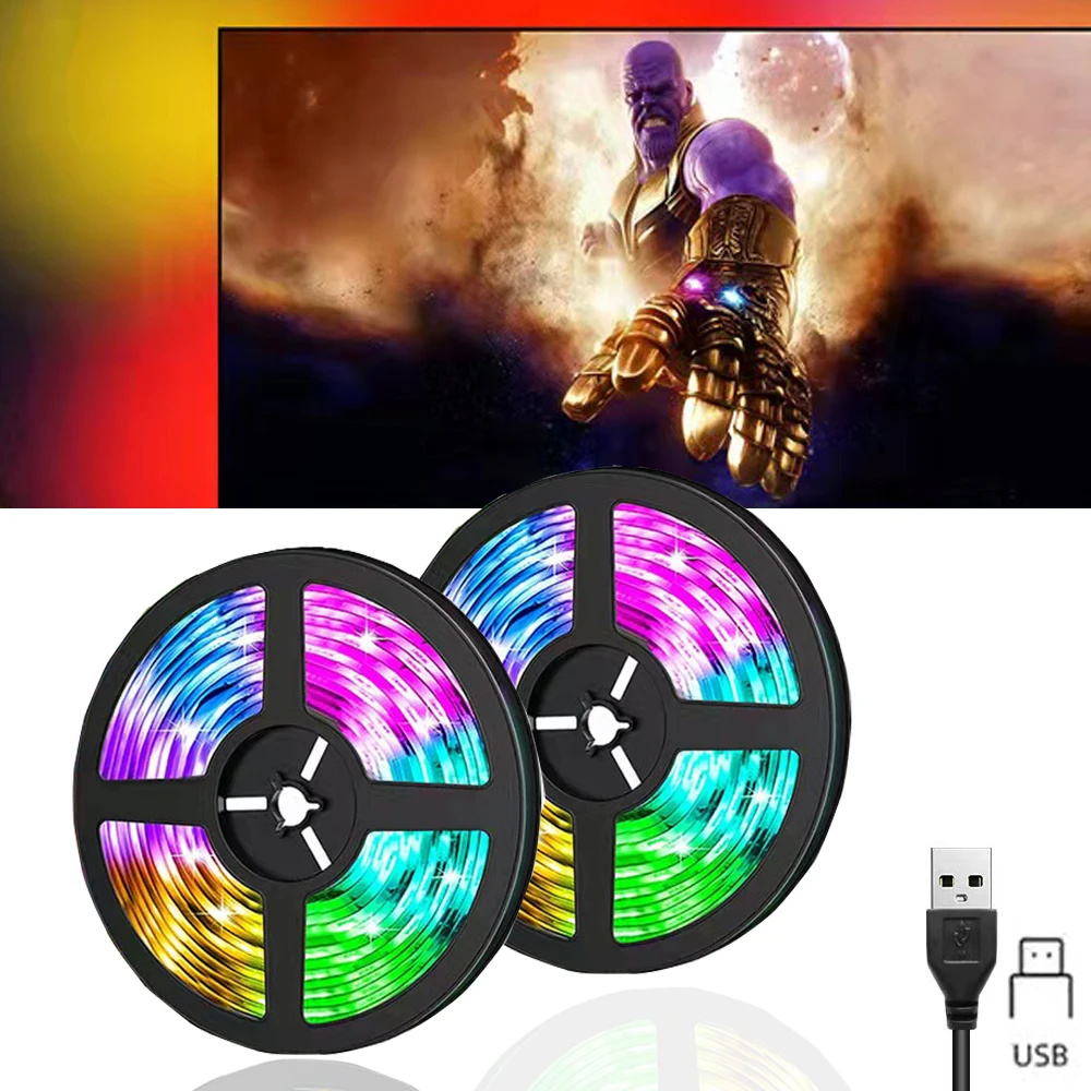 

Светодиодная гибкая водонепроницаемая лента SMD2835, USB, 5 в постоянного тока, 1 м, 2 м, 3 м, 4 м, 5 м, освещение для дома, гостиной, фосветильник освещения для телевизора