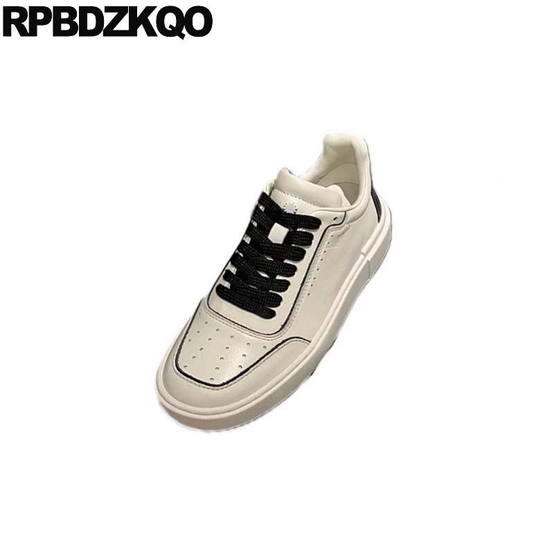 Кроссовки женские из натуральной кожи на толстой подошве | Обувь