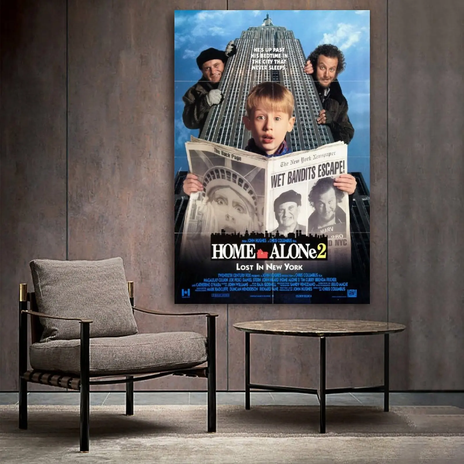 

Home Alone 2_ Lost in New York (1992) Canvas Art Poster and Wall Art Picture Print Modern Family bedroom Decor Posters