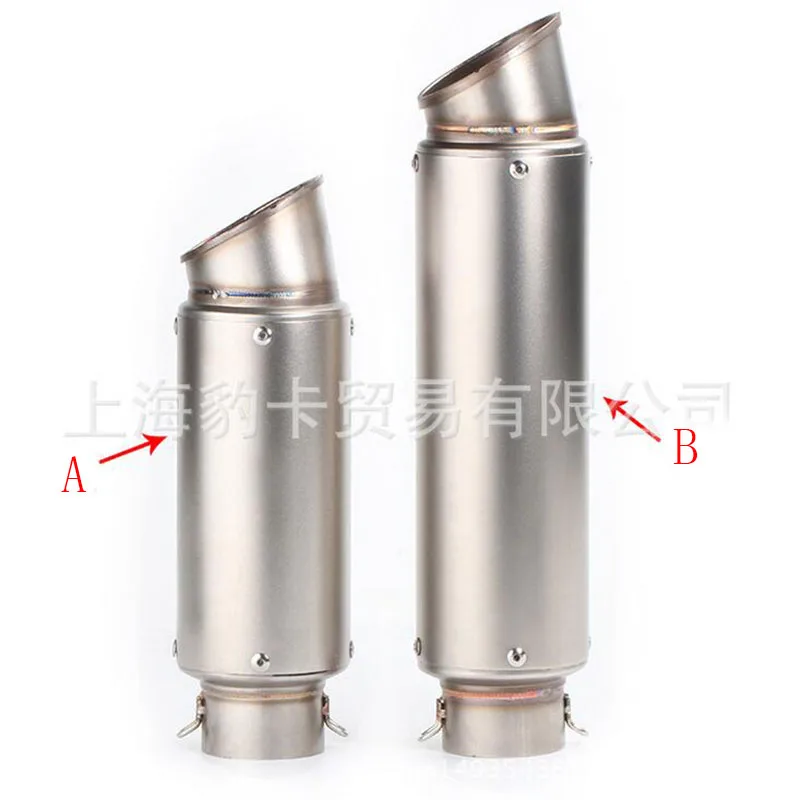 

60mm universal motorcycle exhaust pipe plus long gp project muffler escape for s1000rr cbr1000rr r6 with 60-50mm 51-38mm adapter