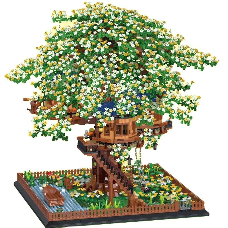 

Ideas Series Luminous Tree House 21318 Derivative Version Building Blocks 8000pcs Bricks Education Toys Gifts