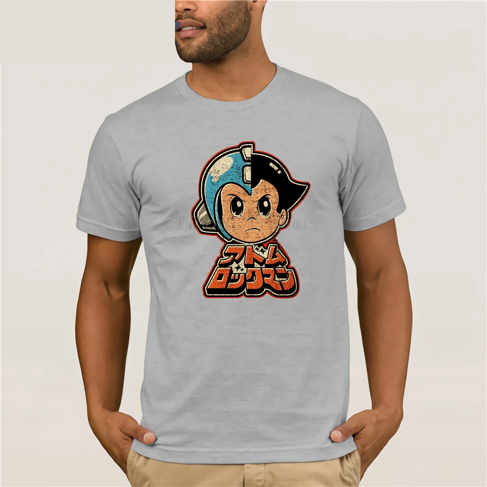 Астро мальчик лицензионный для взрослых графическая футболка Мужская хлопковая