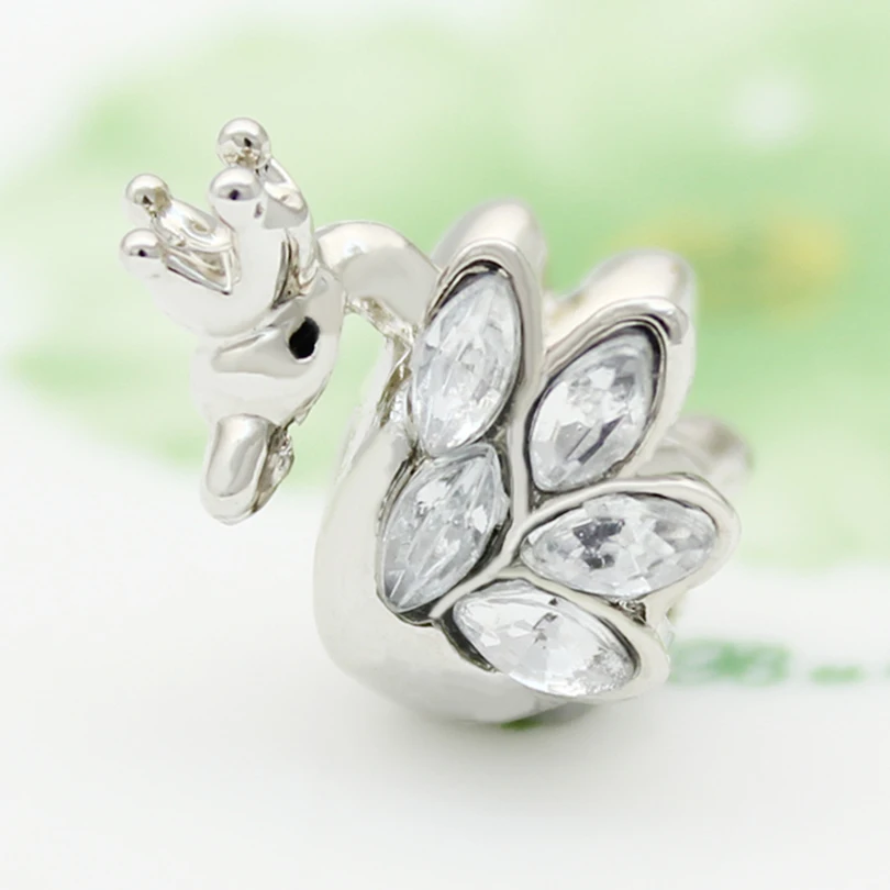 Бусины для изготовления ювелирных изделий. Лебединое животное амулет браслет из