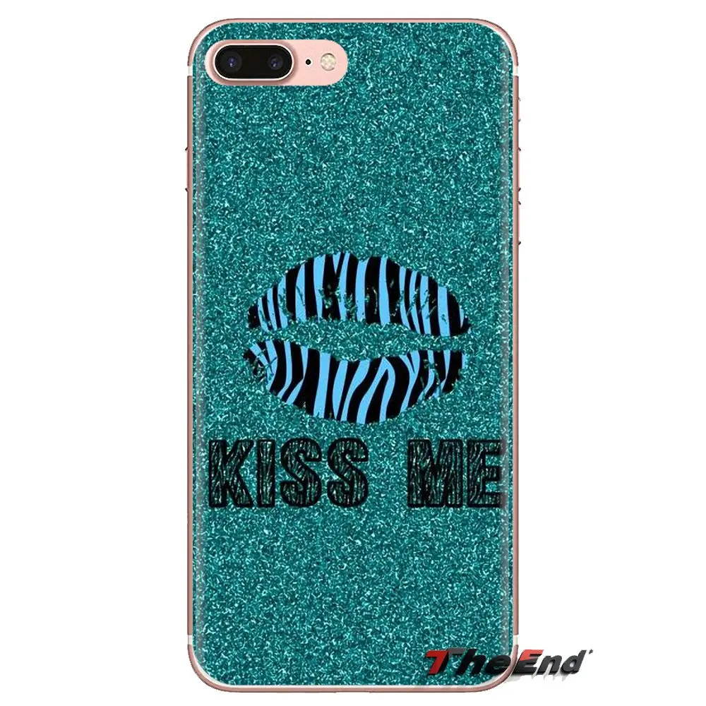 Soft TPU Phone Case For Sony Xperia Z Z1 Z2 Z3 Z5 compact M2 M4 M5 C4 E3 T3 XA Huawei Mate 7 8 Y3II Teal Blue Glitter Background |
