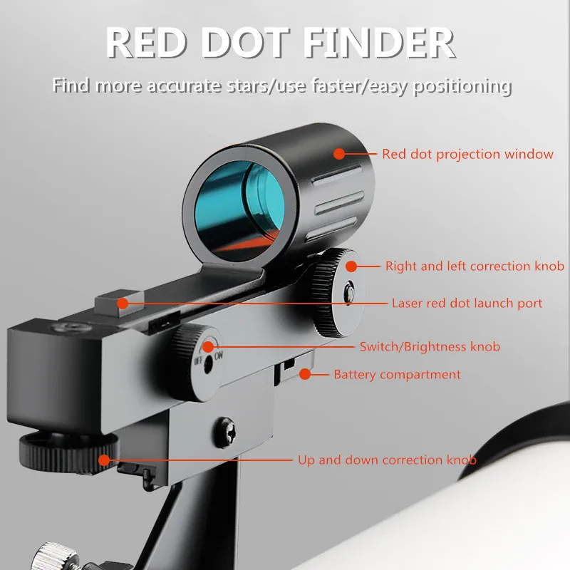 Новый астрономический телескоп рефракционный Монокуляр для наблюдения за луной