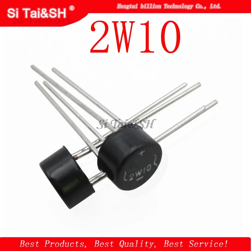 10 шт. 2W10 2A 1000V DIP-4 DIP4 мост выпрямитель новый оригинальный | Электронные компоненты