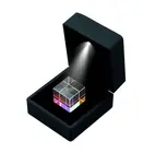 15 мм кубический научный куб, оптическая призма, фотография с шестигранной призмой, украшение для дома, стеклянный цвет, подарок для ребенка, только 1 шт.