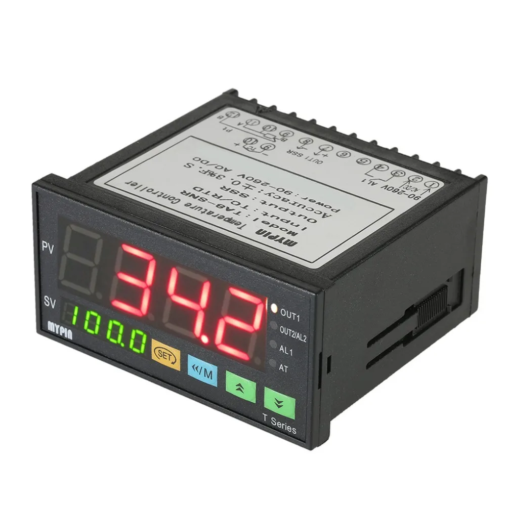 TA8-SNR термометр MYPIN 90-265 в AC/DC двойной светодиодный цифровой F/C PID регулятор