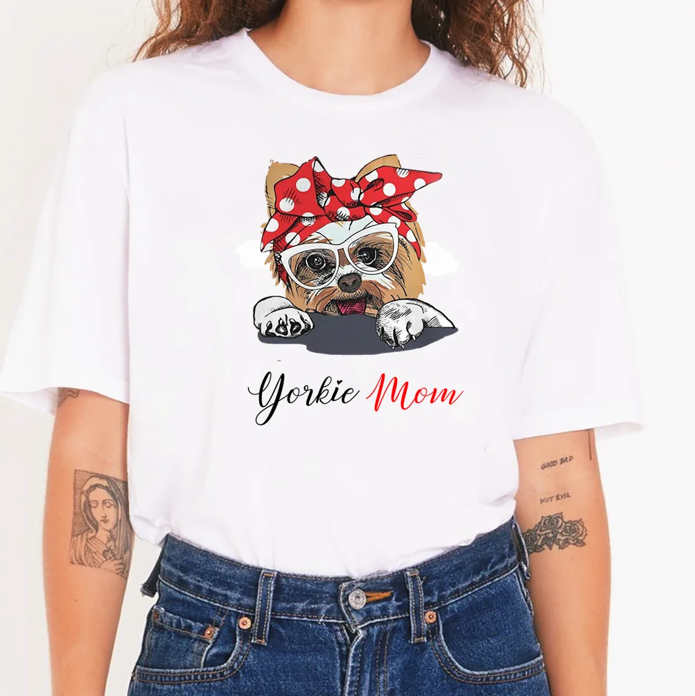 Футболки для мамы и дочки индивидуальные товары женские Графические футболки |