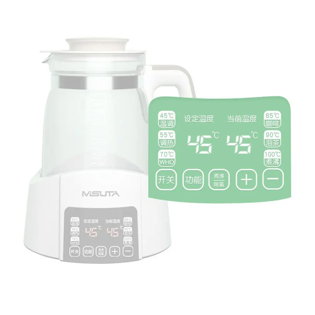 

Новый электрический чайник, детский умный термостат для молока с постоянной температурой, подогреватель воды, стеклянный Электрический ча...