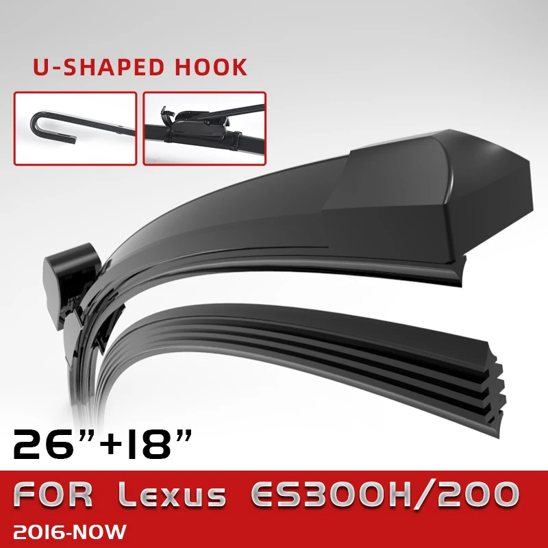

CELANOVA Double Sided Rubber Windscreen Wiper Front Wiper Blades For Lexus ES300H/200 2016- 26"+18"
