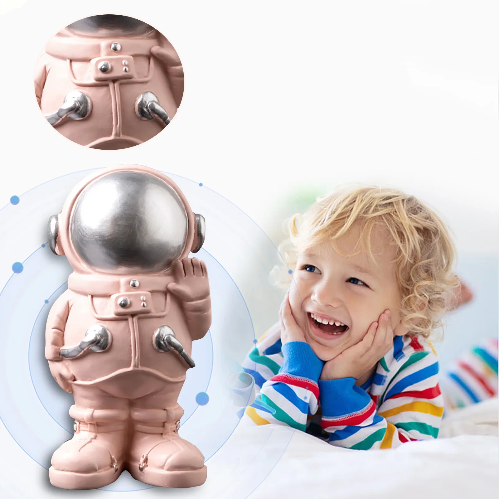 

Nordic Resin Astronaut Doll Model Dollhouse Ornament Decor Toys Kids Gift