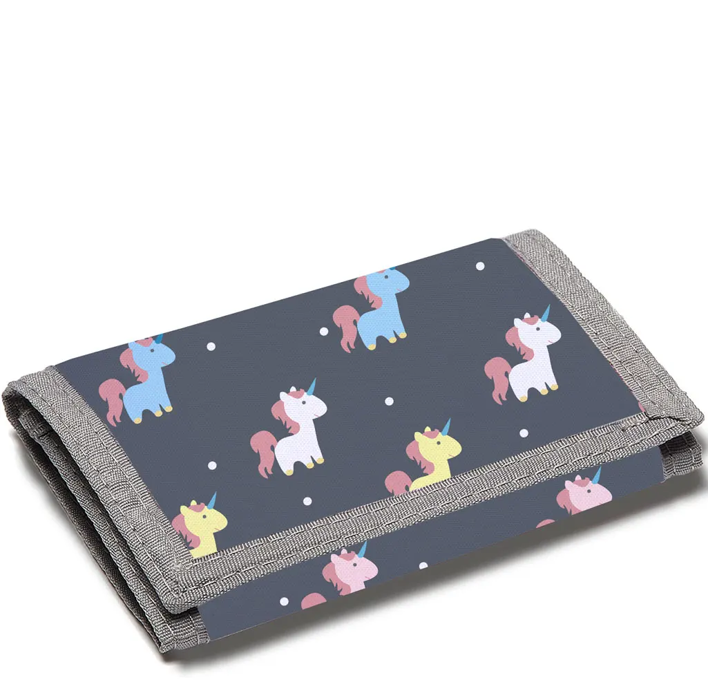 Unicorn Children's Cute Custom Wallet Casual Primary and Secondary School Students Coin Purse For Men and Women