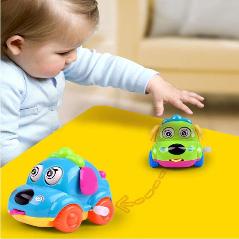 1 шт. красочные пластиковые милые Мультяшные собаки автомобильные заводные цепи