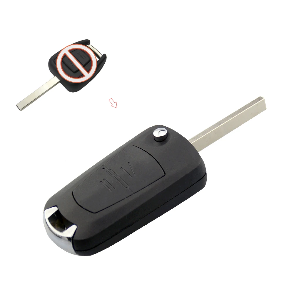OkeyTech 2 кнопки флип модифицированный пульт дистанционного ключа чехол для Opel Vauxhall